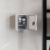 vidaXL Control Cabinet Grey 25 x 13 x 24 cm ABS Plastic