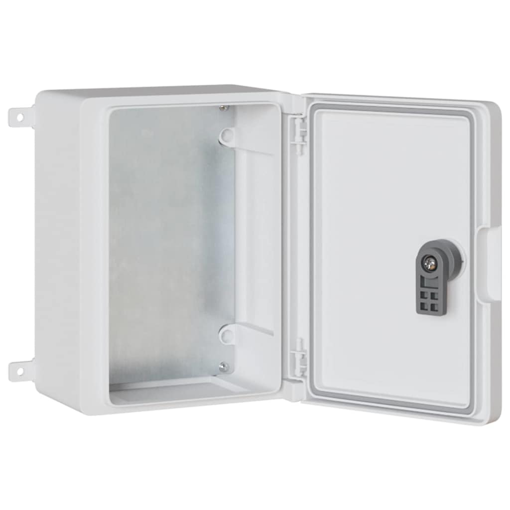 vidaXL Control Cabinet Grey 25 x 13 x 24 cm ABS Plastic
