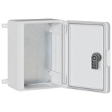 vidaXL Control Cabinet Grey 25 x 13 x 24 cm ABS Plastic