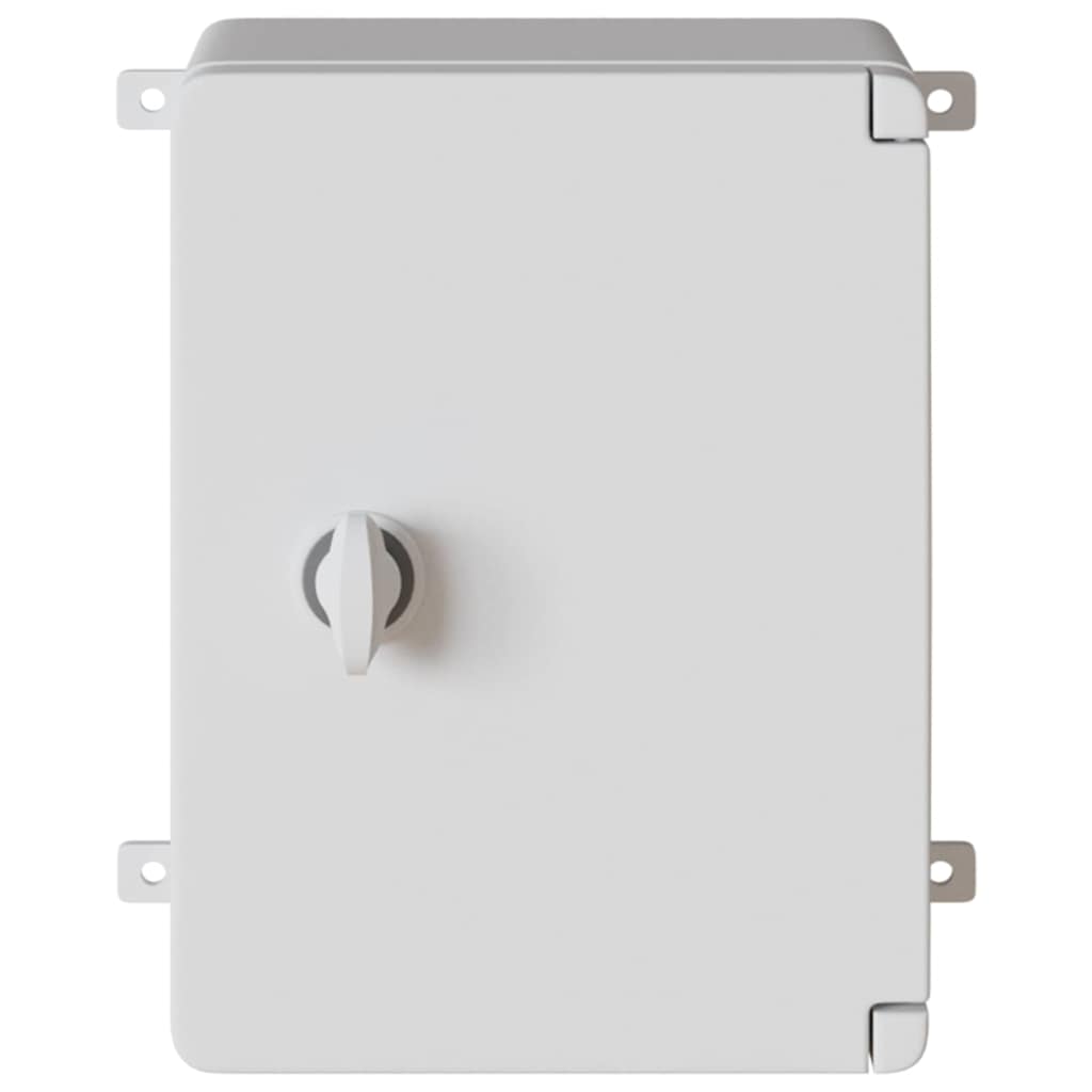 vidaXL Control Cabinet Grey 25 x 13 x 24 cm ABS Plastic