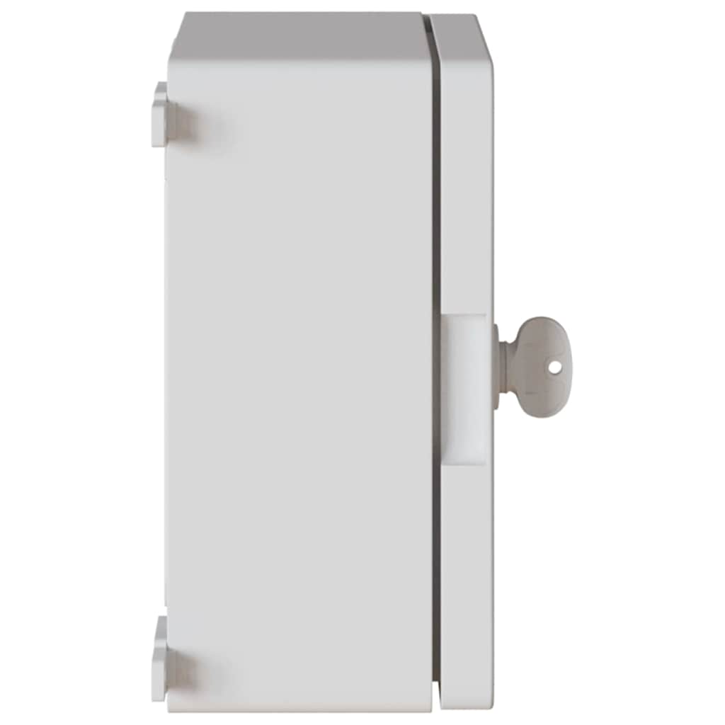 vidaXL Control Cabinet Grey 25 x 13 x 24 cm ABS Plastic