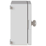vidaXL Control Cabinet Grey 25 x 13 x 24 cm ABS Plastic