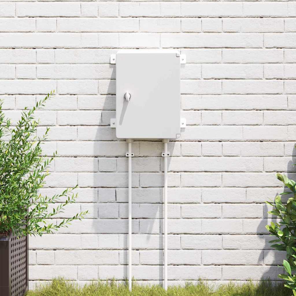 vidaXL Control Cabinet Grey 25 x 13 x 24 cm ABS Plastic