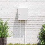 vidaXL Control Cabinet Grey 25 x 13 x 24 cm ABS Plastic