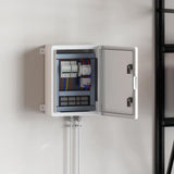 vidaXL Control Cabinet Grey 25 x 13 x 24 cm ABS Plastic