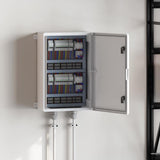 vidaXL Control Cabinet Grey 25 x 13 x 24 cm ABS Plastic