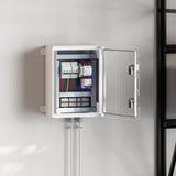 vidaXL Control Cabinet Grey 25 x 13 x 24 cm ABS Plastic