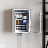 vidaXL Control Cabinet Grey 25 x 13 x 24 cm ABS Plastic