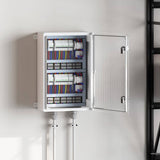 vidaXL Control Cabinet Grey 25 x 13 x 24 cm ABS Plastic