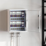 vidaXL Control Cabinet Grey 25 x 13 x 24 cm ABS Plastic