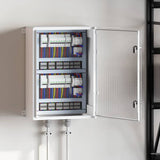 vidaXL Control Cabinet Grey 25 x 13 x 24 cm ABS Plastic