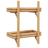 vidaXL Wandplank met plank Wandgemonteerd Bruin 39 x 26 x 60 cm Bamboe