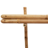vidaXL Wandplank met plank Wandgemonteerd Bruin 39 x 26 x 60 cm Bamboe