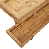 vidaXL Wandplank met plank Wandgemonteerd Bruin 39 x 26 x 60 cm Bamboe