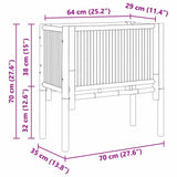 vidaXL Verhoogd bed Bruin 70 x 35 x 70 cm Bamboe