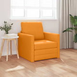 vidaXL Slaapbank vloermodel 2-in-1 112x174x55 cm stof lichtgrijs