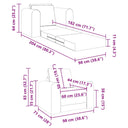 vidaXL Sofa Bed Blue 98 x 71 x 83 cm Velvet