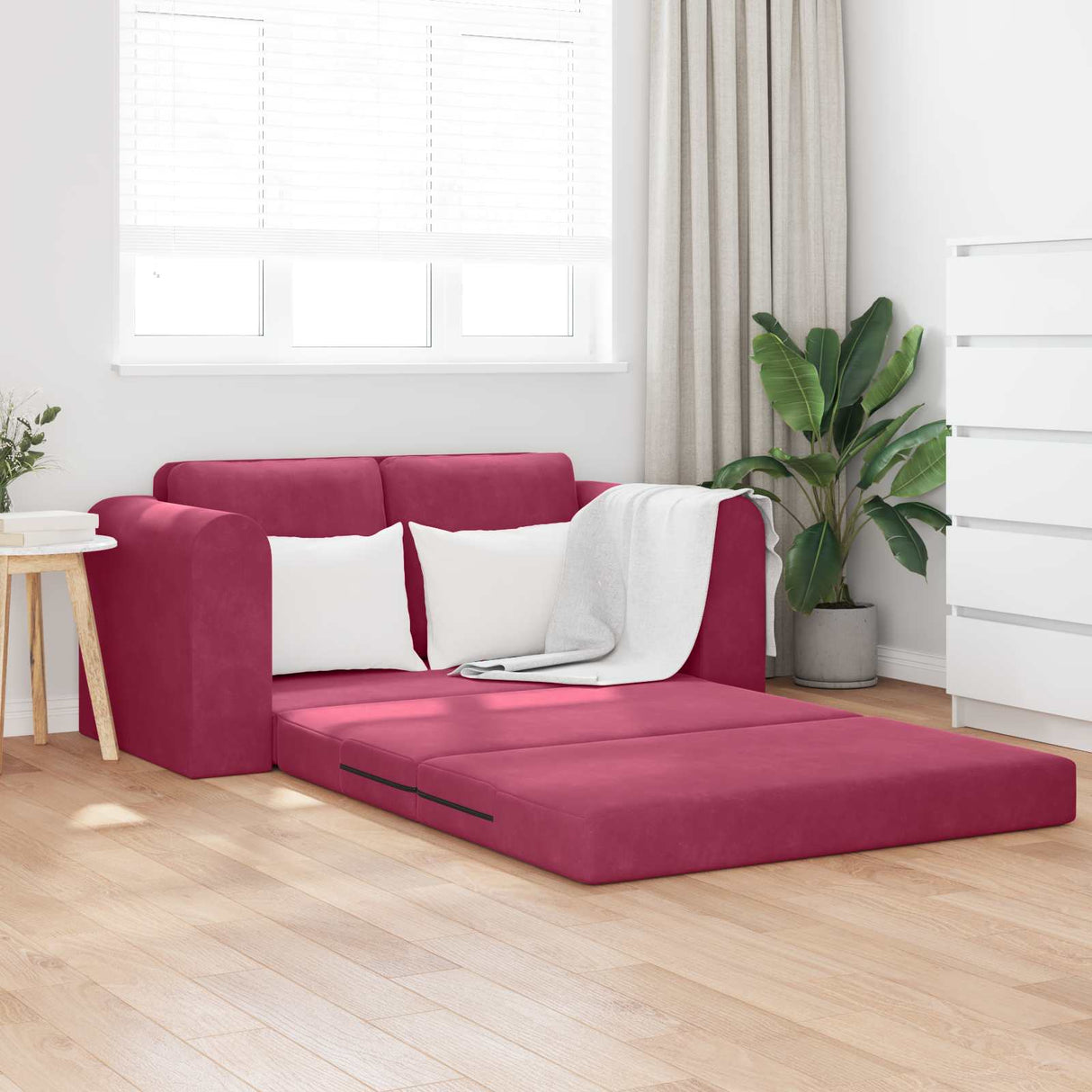 vidaXL Sofa Bed Blue 98 x 71 x 83 cm Velvet