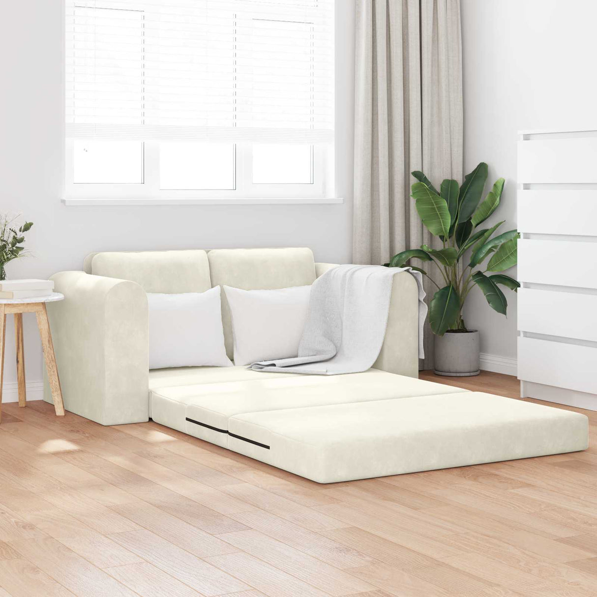 vidaXL Sofa Bed Blue 98 x 71 x 83 cm Velvet