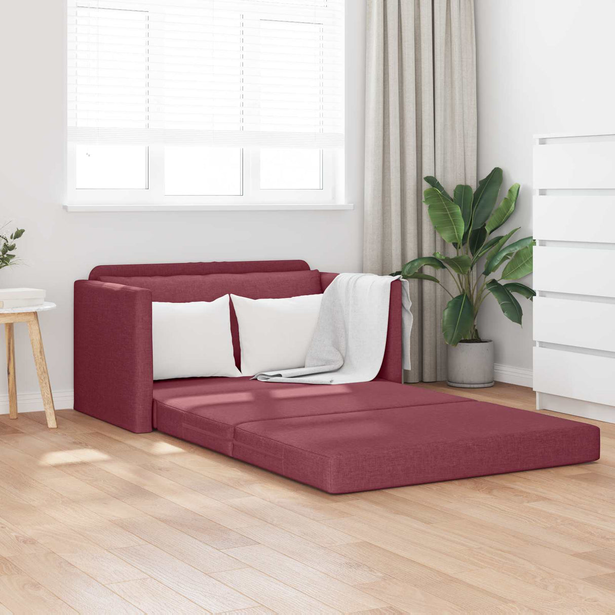 vidaXL Slaapbank 110cm Lichtgrijs Stof
