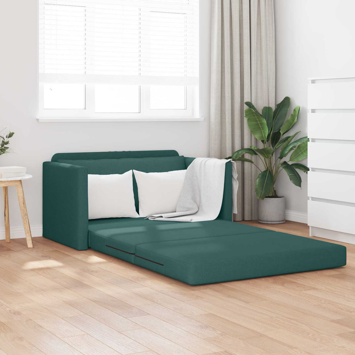 vidaXL Slaapbank 110cm Lichtgrijs Stof