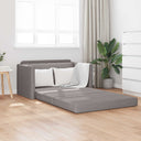 vidaXL Slaapbank 110cm Lichtgrijs Stof