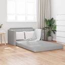 vidaXL Slaapbank 110cm Lichtgrijs Stof