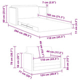vidaXL Slaapbank 110 cm Bleu Fluweel