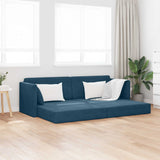 vidaXL Vloerslaapbank 200cm Blauw Fluweel