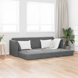 vidaXL Vloerslaapbank 200cm Blauw Fluweel