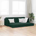 vidaXL Vloerslaapbank 200cm Blauw Fluweel