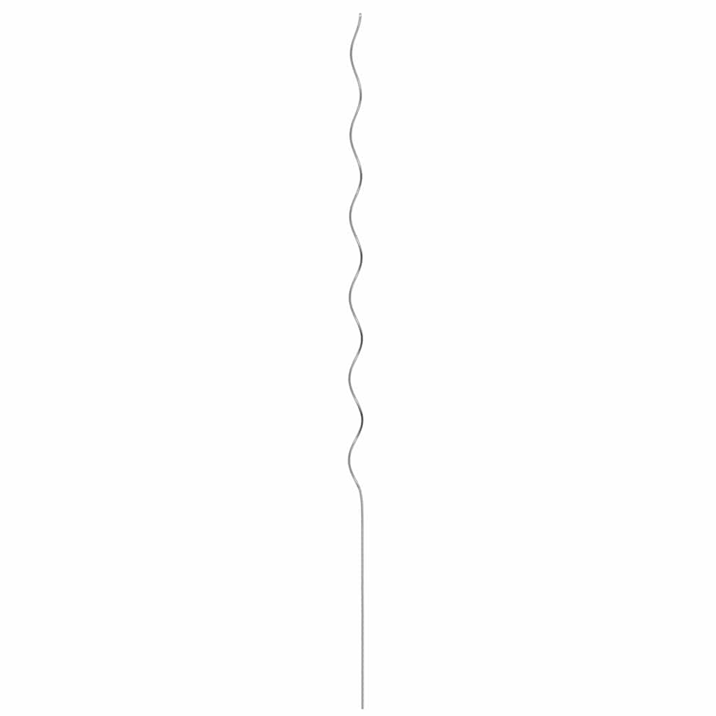 vidaXL Plantondersteuning 50 pcs Zilver 110 x 0.6 x 0.6 cm Staal