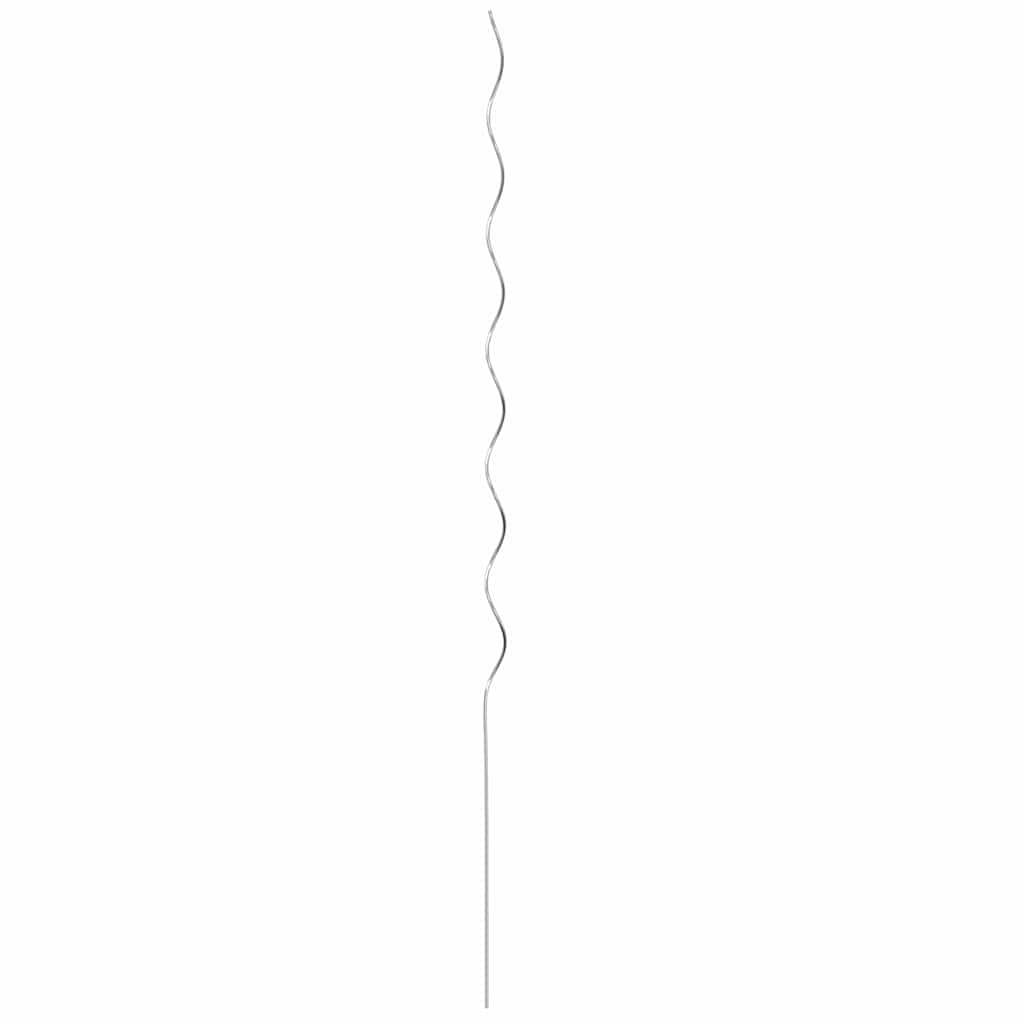 vidaXL Plantondersteuning 50 pcs Zilver 110 x 0.6 x 0.6 cm Staal