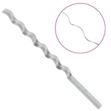 vidaXL Plantondersteuning 50 pcs Zilver 110 x 0.6 x 0.6 cm Staal