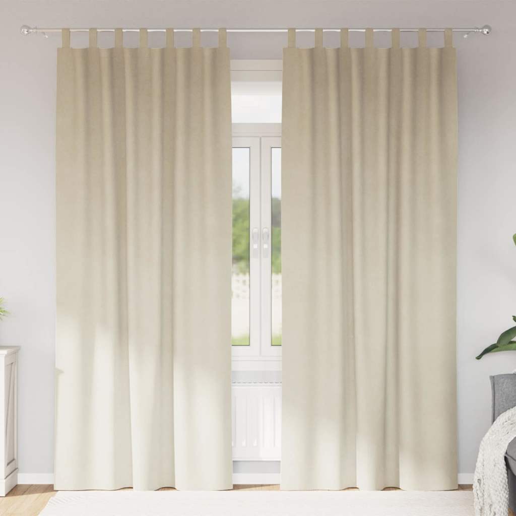 vidaXL Blackout Curtains 2 pcs Black 140 x 140 cm Velvet