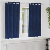 vidaXL Blackout Curtains 2 pcs Black 140 x 140 cm Velvet