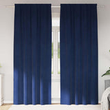 vidaXL Blackout Curtains 2 pcs Black 140 x 140 cm Velvet