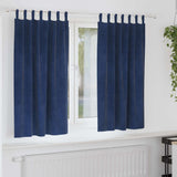 vidaXL Blackout Curtains 2 pcs Black 140 x 140 cm Velvet