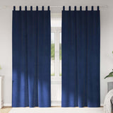 vidaXL Blackout Curtains 2 pcs Black 140 x 140 cm Velvet