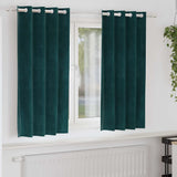 vidaXL Blackout Curtains 2 pcs Black 140 x 140 cm Velvet