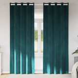 vidaXL Blackout Curtains 2 pcs Black 140 x 140 cm Velvet