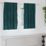 vidaXL Blackout Curtains 2 pcs Black 140 x 140 cm Velvet