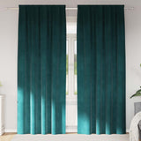 vidaXL Blackout Curtains 2 pcs Black 140 x 140 cm Velvet