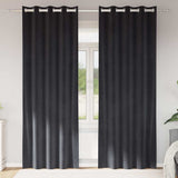 vidaXL Blackout Curtains 2 pcs Black 140 x 140 cm Velvet
