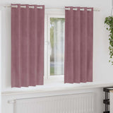 vidaXL Blackout Curtains 2 pcs Black 140 x 140 cm Velvet