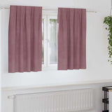 vidaXL Blackout Curtains 2 pcs Black 140 x 140 cm Velvet