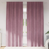 vidaXL Blackout Curtains 2 pcs Black 140 x 140 cm Velvet
