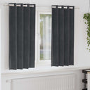 vidaXL Blackout Curtains 2 pcs Black 140 x 140 cm Velvet