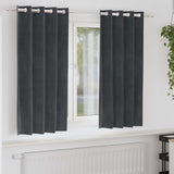 vidaXL Blackout Curtains 2 pcs Black 140 x 140 cm Velvet