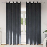 vidaXL Blackout Curtains 2 pcs Black 140 x 140 cm Velvet